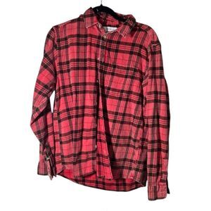 Urban Outfitters Red and Black Plaid Button Down Shirt